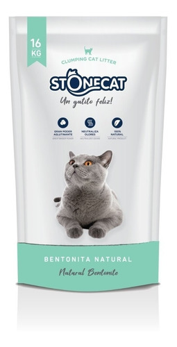 Piedras Sanitarias Stonecat Bentonita Aglomerante X 16 Kg