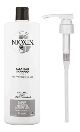 Nioxin Cleanser 1 1000ml Shampoo Para Crecimiento De Cabello