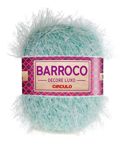 Barbante Barroco Decore Luxo Peludinho Círculo Crochê 280g Cor Verde Candy