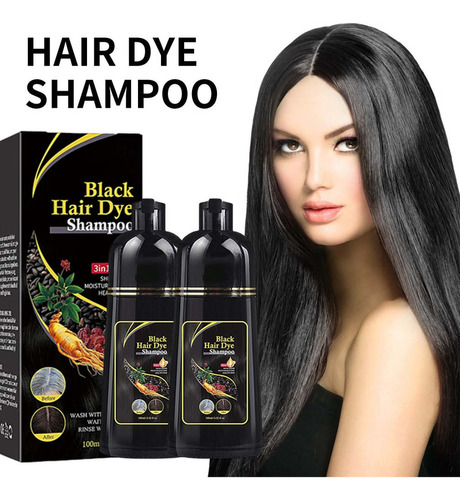 Champú Oscurecedor A Base De Hierbas Para Teñir El Cabello N