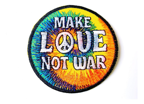 Th Make Love Not War Peace Symbol Biker Rider Motocicle...