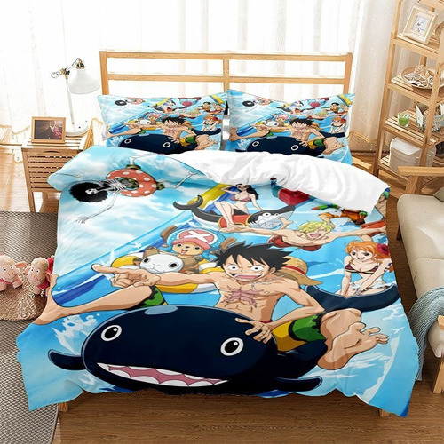 Juego De Cama Luffy De Una Pieza Anime, Individual