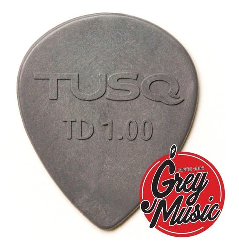 Puas Guitarra Bajo Tear Drop Gris Pack X 6 Tusq Pqp-0501-g6