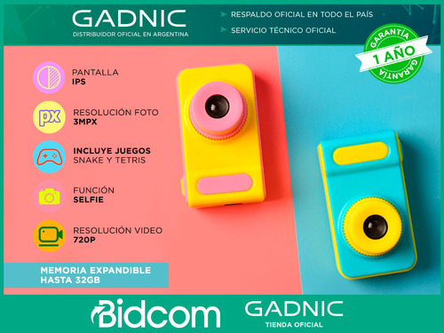 Imagen 2 de 10 de Camara Digital Para Niños Foto Video Portatil Recargable