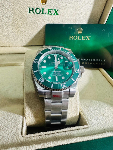 Reloj Rolex Edicion Hulk De Acero Inoxidable