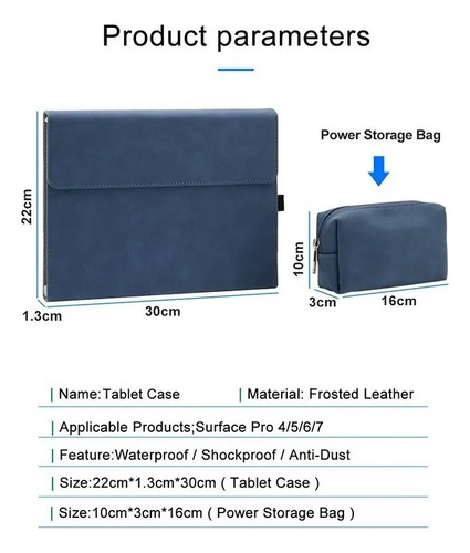 Funda Y Funda De Ratón Para Surface Pro 7/6/5/4.-