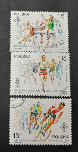 Sello Postal Polonia - Juegos Olimpicos Los Angeles 84