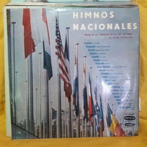 Vinilo Bandas Guardias De La Paz De Paris Himnos Nacional F3