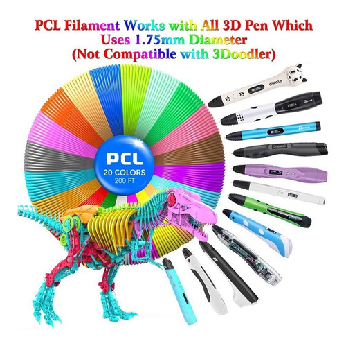 Recambios De Filamento De Impresión 3d Pcl De 1,75 Mm