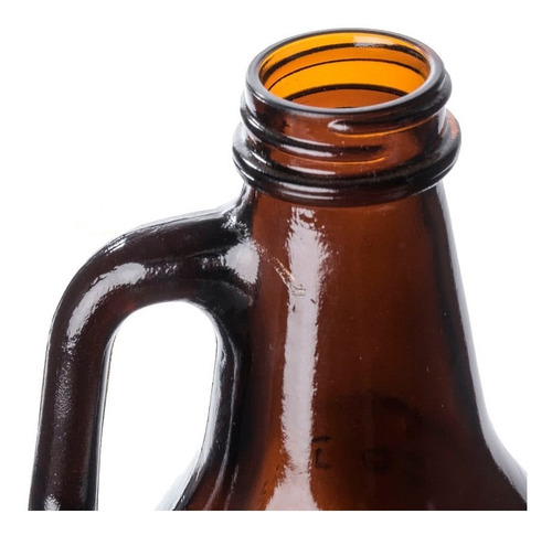 Botellon Growler 1.9lt Garrafa Vidrio Ambar Pettish Online