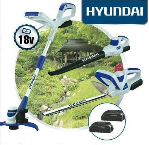Bordeadora/sopladora/cortacerco Hyundai 18v - Ynter