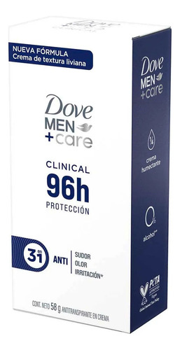 Desodorante Antitranspirante Dove Men +Care Clinical En Barra 58 g