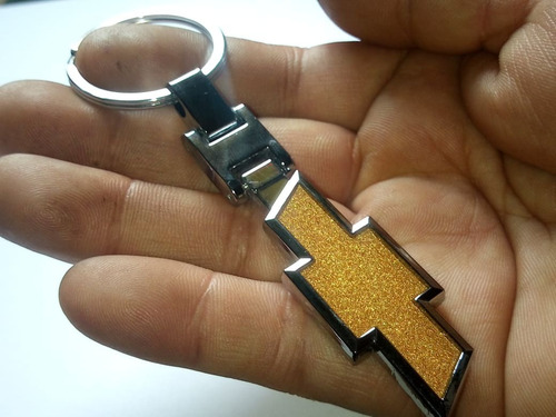 Llavero Emblema De Lujo Chevrolet Doble Cara