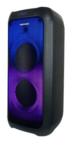 Imagen 2 de 5 de Bocina Bluetooth Daewoo 2x8 Pulgadas Bafle Luz Led 30w Rms