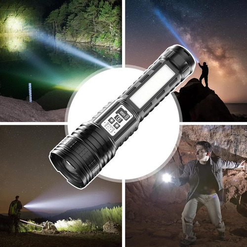Linterna Super Bright Linternas Altas Lúmenes Antorcha De Ca