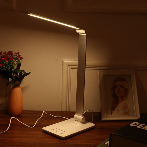 Lámpara De Escritorio Led De Protección Ocular Recargable De