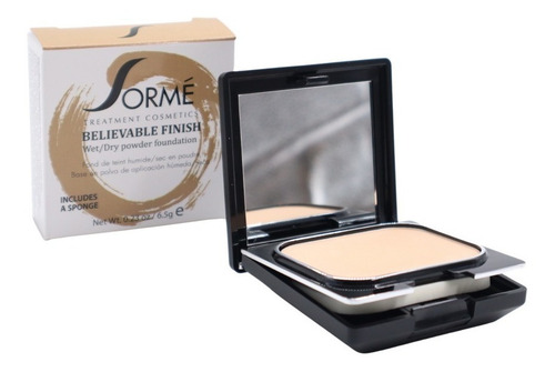 Polvo Compacto Sormé Base Uso Húmedo O Seco Beige Usa