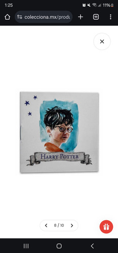 Harry Potter 25 Aniversario Moneda Conmemorativa Plata.925 (Usado)