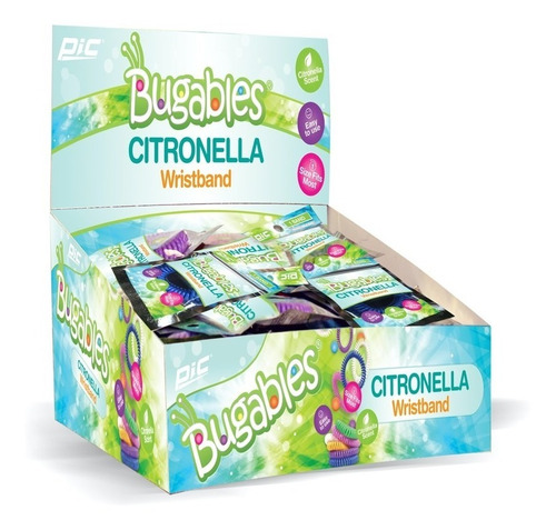 Bugables Pulseras Citronella 50pack Pic
