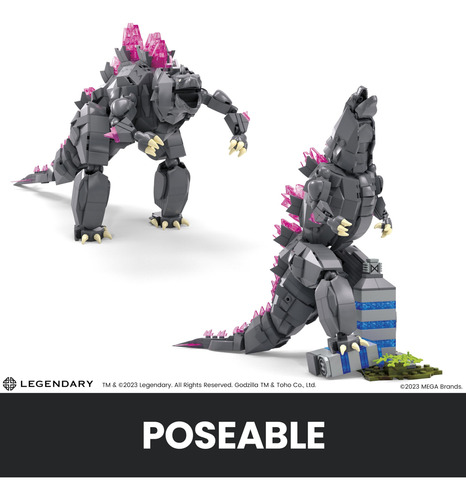 Figura De Acción Building Set Mega Godzilla X Kong De 32 Cm
