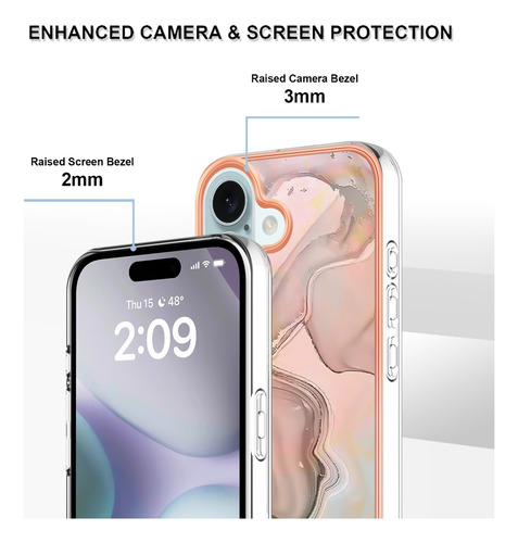 Funda Para La Serie Xiaomi, Diseño De Patrón De Mármol, Delgada, Robusta, A Prueba De Golpes, Funda Protectora Antiarañazos, Oro Rosa