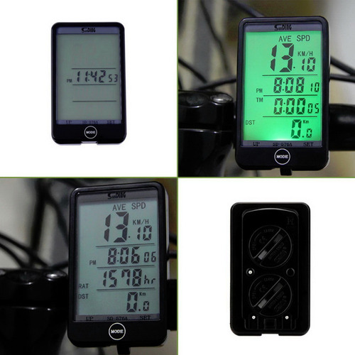 Velocimetro Odometro Sem Fio Wireless Bicicleta Bike Touch