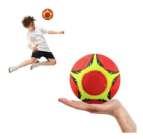 Mini Bola De Futebol Material Sintético Pequena - Vermelho