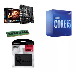 Kit Actualización Intel Core I5 10400 H510 Ram 8gb 240gb Kt