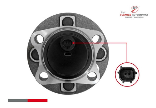 Jgo 2 Maza Rueda Trasera Pil Cop Toyota Prius 2012 2013 Abs