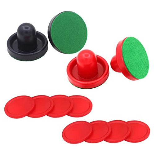 Besportble 8pcs Juego De Air Hockey Con Empujadores Y Pucks