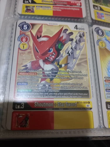 Shoutmon + Star Sword Carta Tcg Digimon