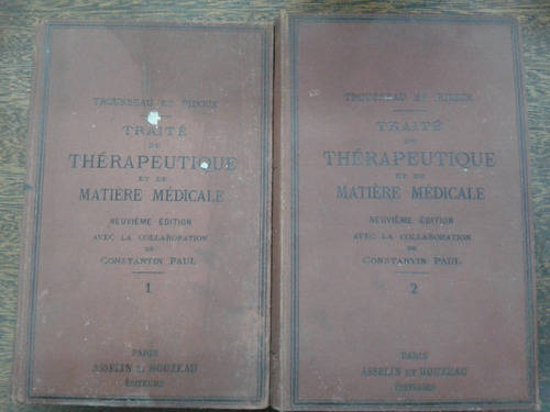 Imagen 1 de 9 de Traite De Therapeutique Et De Matiere Medicale 1887 2 Tomos