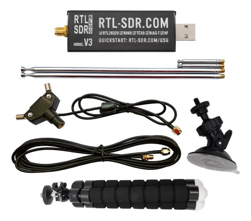 Nuevo Sdr Hf Receptor Hf 80m 40m 20m Rtl V3 + Antena Dipolo