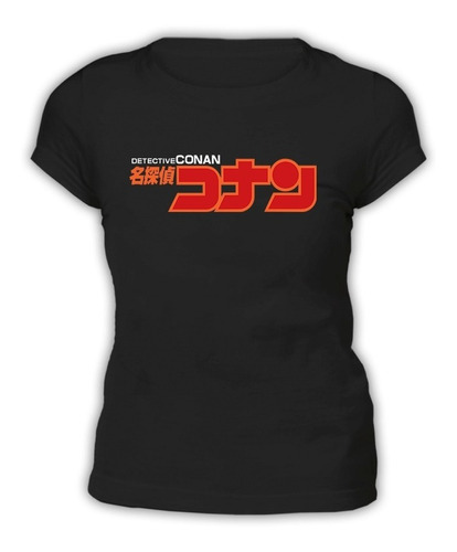 Polera Negra Mujer -  Detective Conan