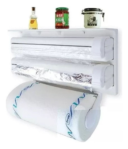 Dispensador De Rollos Triple 38cm Ideal Ahorro Espacio