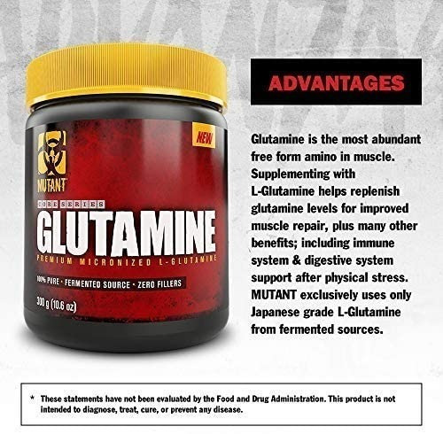 Imagen 5 de 8 de Mutant Glutamina Core Series 300 Gr