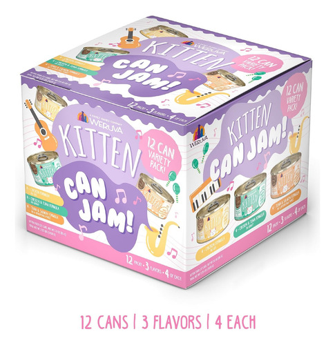 Weruva Gatito - Can Jam! Alimento Humedo 12 Latas 3oz