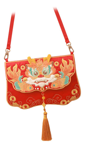 Bolso Cruzado Hanfu Bordado, Bolso Hecho A Mano Para Dinero,