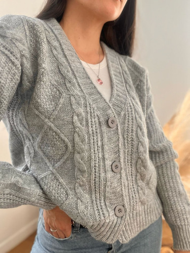 Cardigan De Mujer Con Botones Lana / Saco Sweater Pulover