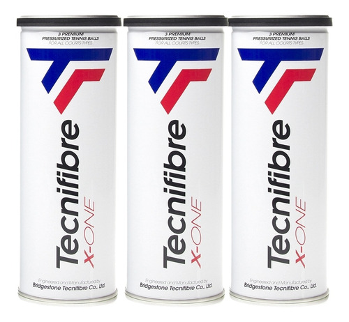 Bola De Tênis Tecnifibre X-one Pack Com 03 Latas