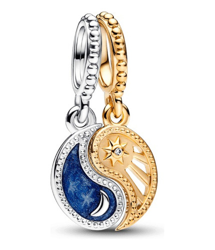 Charm Pandora Original Sol Y Luna Dije En Plata Sale 50% Off