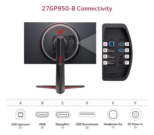 LG 27gp950-b 27 Ultragear Uhd (3840 X 2160) Nano Ips Gaming