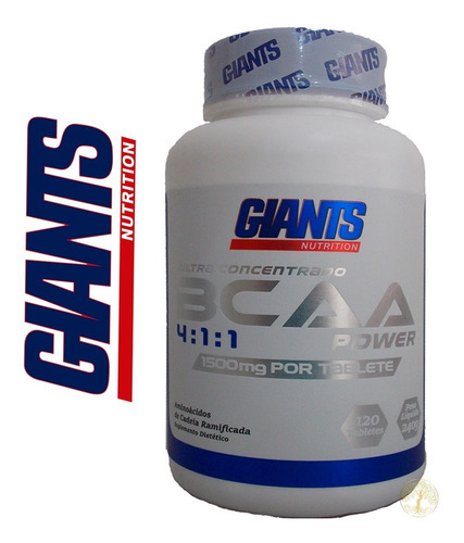 Bcaa Power 4:1:1 Ultra Concentrado 1500mg - 120tabs Giants 