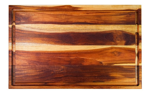 Imagem 3 de 4 de Tabua Churrasco Carne Madeira Rustica Maciça Grande 55x35cm