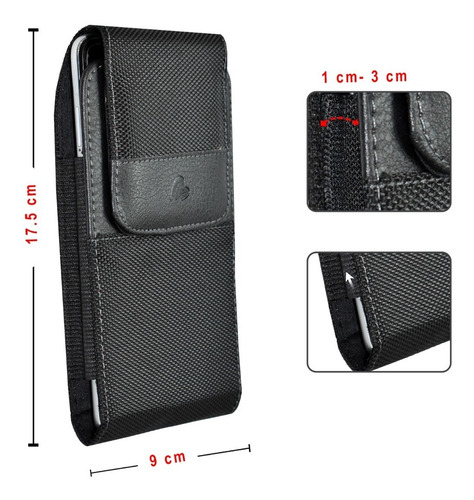 Imagen 5 de 8 de Funda Toledo Vertical Universal 4.7 / 5.5 Pulgadas