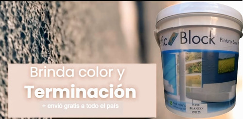 Base Revestimiento Plastic Block 20lts Negro
