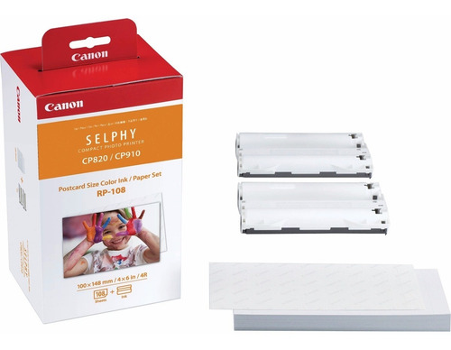 Papel Fotográfico P/ Impressora Canon Selphy Cp1000 Cp1300