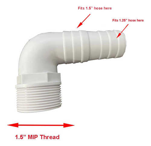 . Adaptador De Codo Para Piscina Accesorios Duraderos De