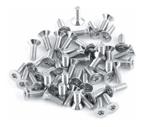 Flat Head Star Drive Maquina Bolts 50pcs M4 Stainless