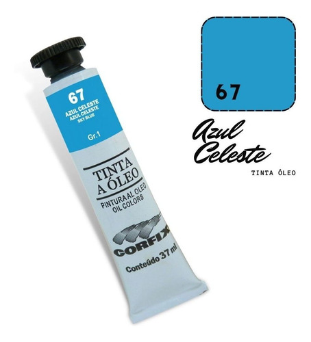 Tinta Óleo 37ml G1 067 Azul Celeste Corfix